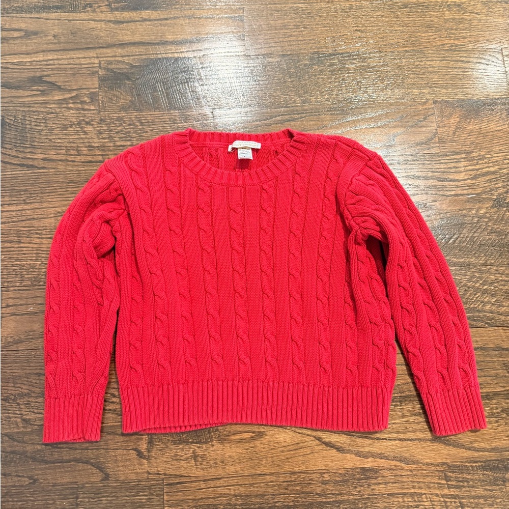 TBBC Red Cable Knit Sweater